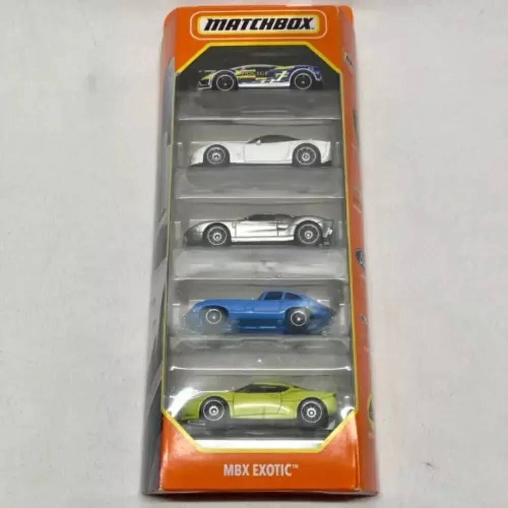 Matchbox MBX Exotics Lambo Chevy Ford Jaguar Lotus 5-Pack‎ 1:64 Die-cast